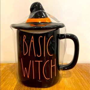 Rae Dunn Halloween Basic Witch Mug with Witch Hat